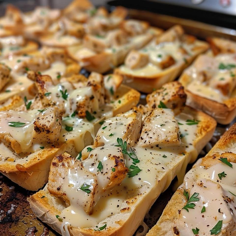 Chicken Alfredo Boats – Creamy, Cheesy, Delicious Evening Snack