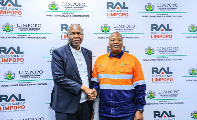 Limpopo MEC for Public Works, Roads and Infrastructure Ernest Rachoene held a strategic engagement with the Executive Mayor of Polokwane Municipality Councillor John Mpe t