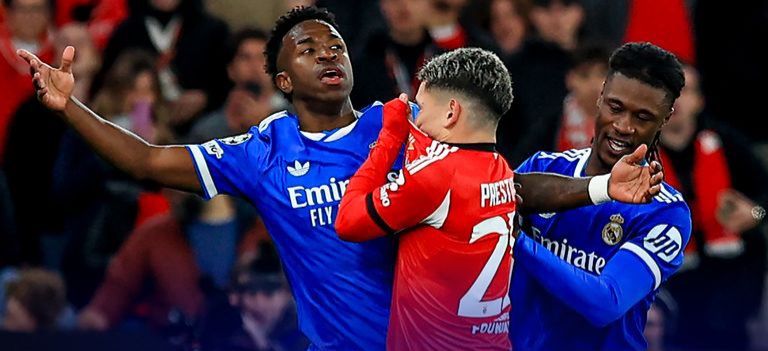 Vinicius Jr refused to play on following an alleged racist comment made to him by Benfica’s Gianluca Prestianni.