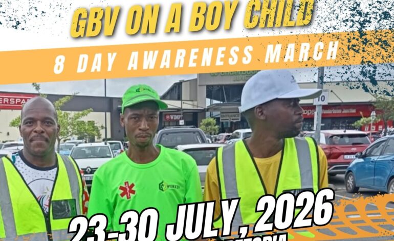 Hope of Hopeless Walk to a Drug-Free Society and Ending Gender-Based Violence Against the Boy Child