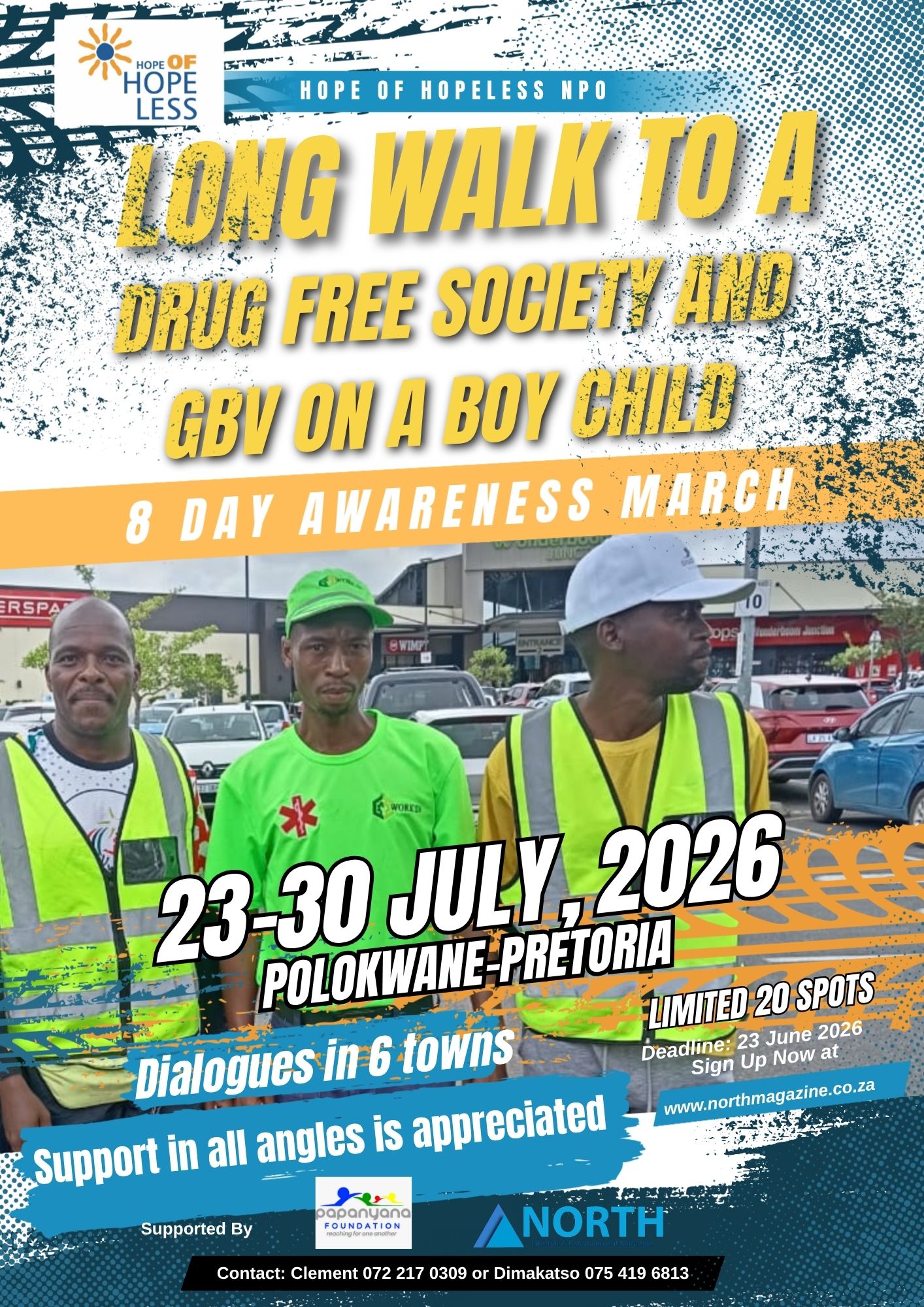Hope of Hopeless Walk to a Drug-Free Society and Ending Gender-Based Violence Against the Boy Child