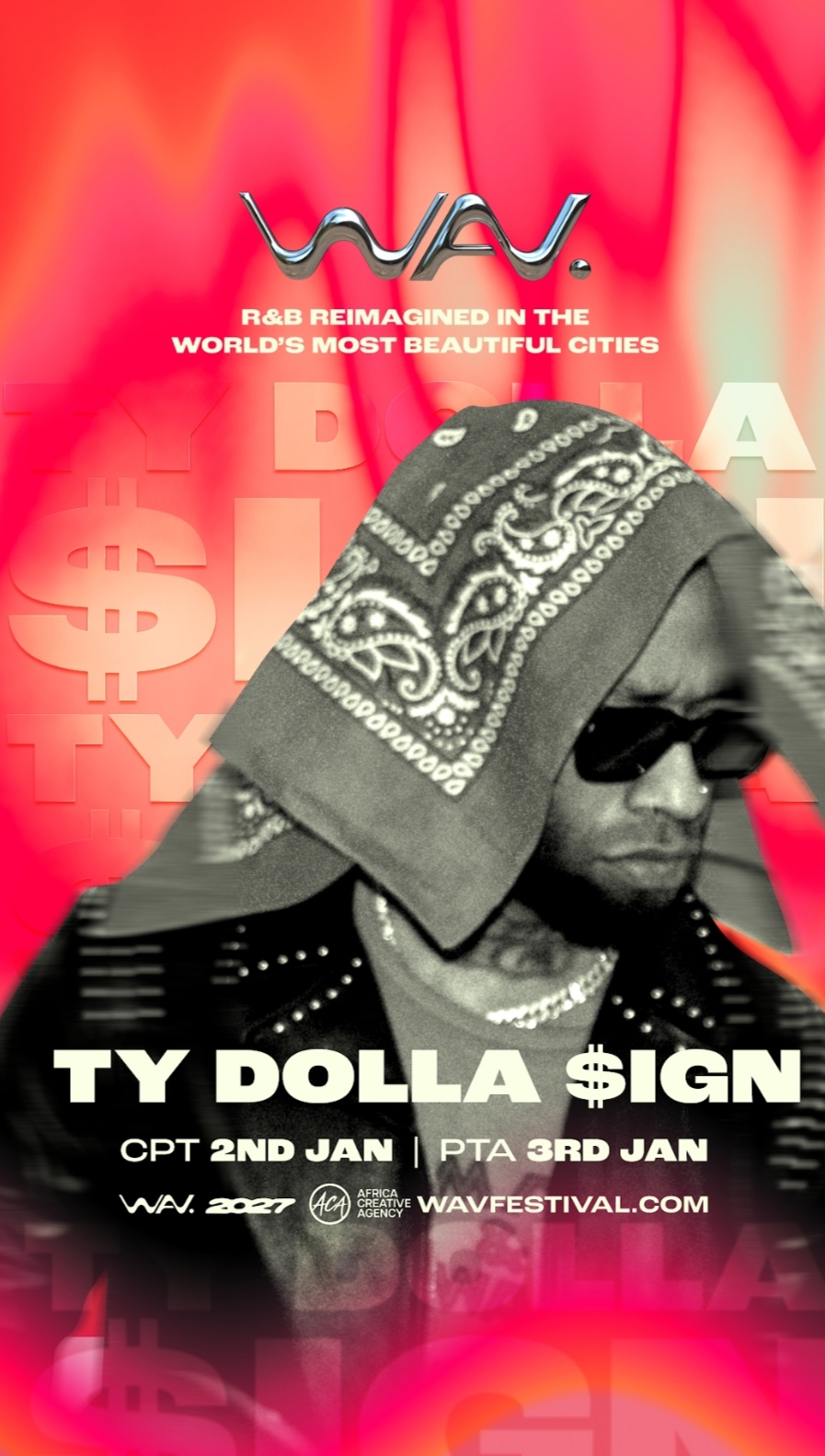 WAV. FESTIVAL RETURNS WITH TY DOLLA $IGN AND KWN HEADLINING CAPE TOWN AND PRETORIA IN JANUARY 2027